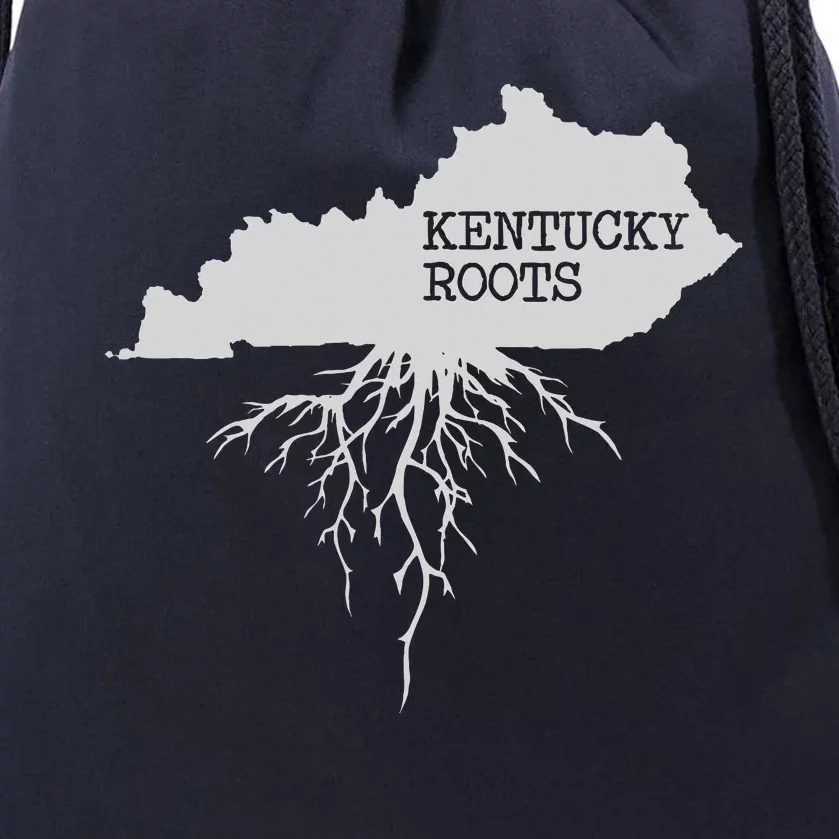 Kentucky Roots State Of Kentucky Map Drawstring Bag