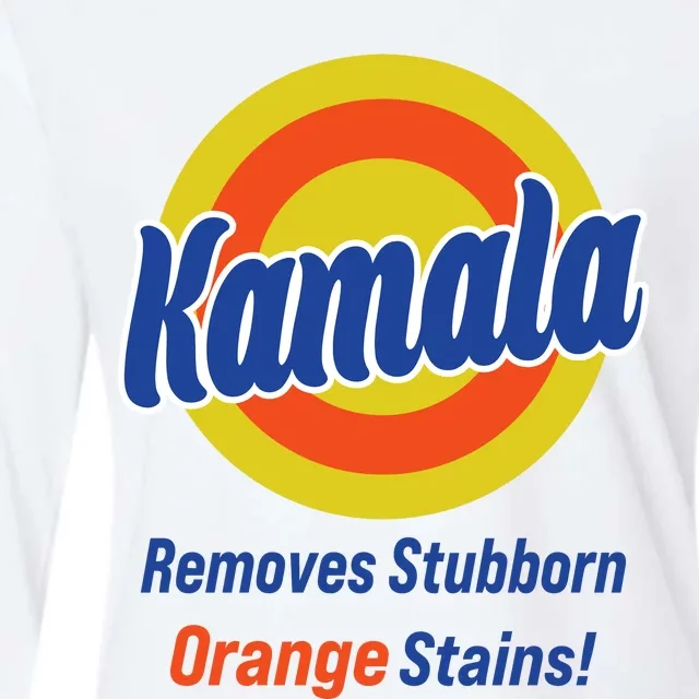 Kamala Removes Stubborn Orange Stains Womens Cotton Relaxed Long Sleeve T-Shirt