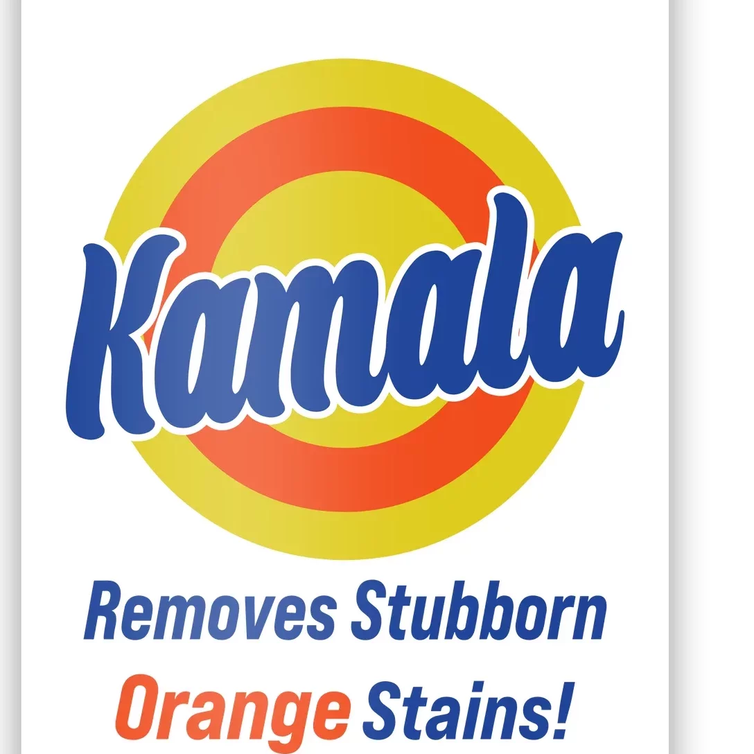 Kamala Removes Stubborn Orange Stains Poster