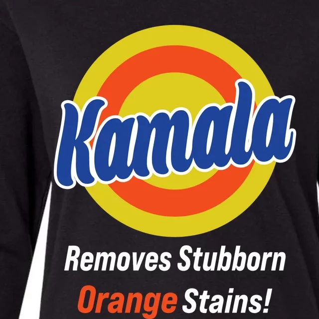 Kamala Removes Stubborn Orange Stains Womens Cotton Relaxed Long Sleeve T-Shirt