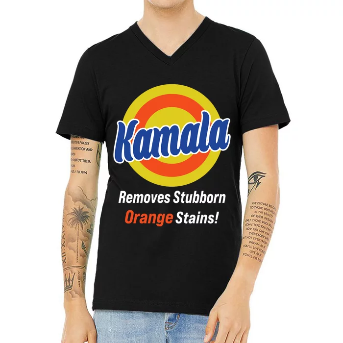 Kamala Removes Stubborn Orange Stains V-Neck T-Shirt