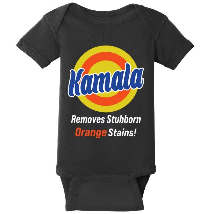 Kamala Removes Stubborn Orange Stains Baby Bodysuit