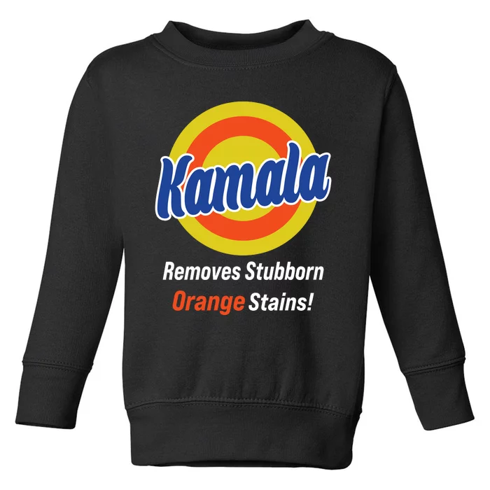 Kamala Removes Stubborn Orange Stains Toddler Sweatshirt