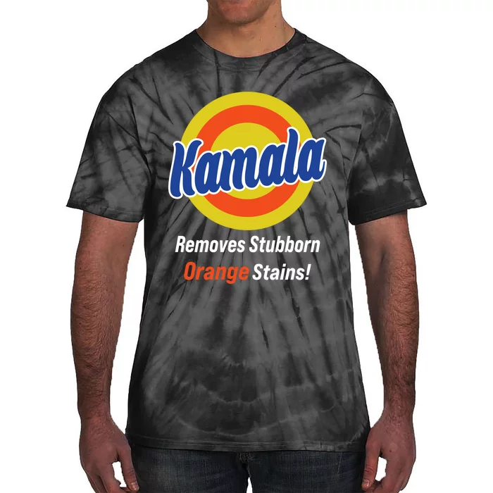 Kamala Removes Stubborn Orange Stains Tie-Dye T-Shirt