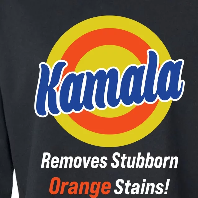 Kamala Removes Stubborn Orange Stains Cropped Pullover Crew