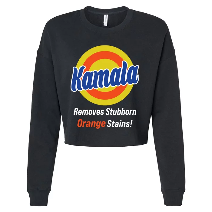 Kamala Removes Stubborn Orange Stains Cropped Pullover Crew