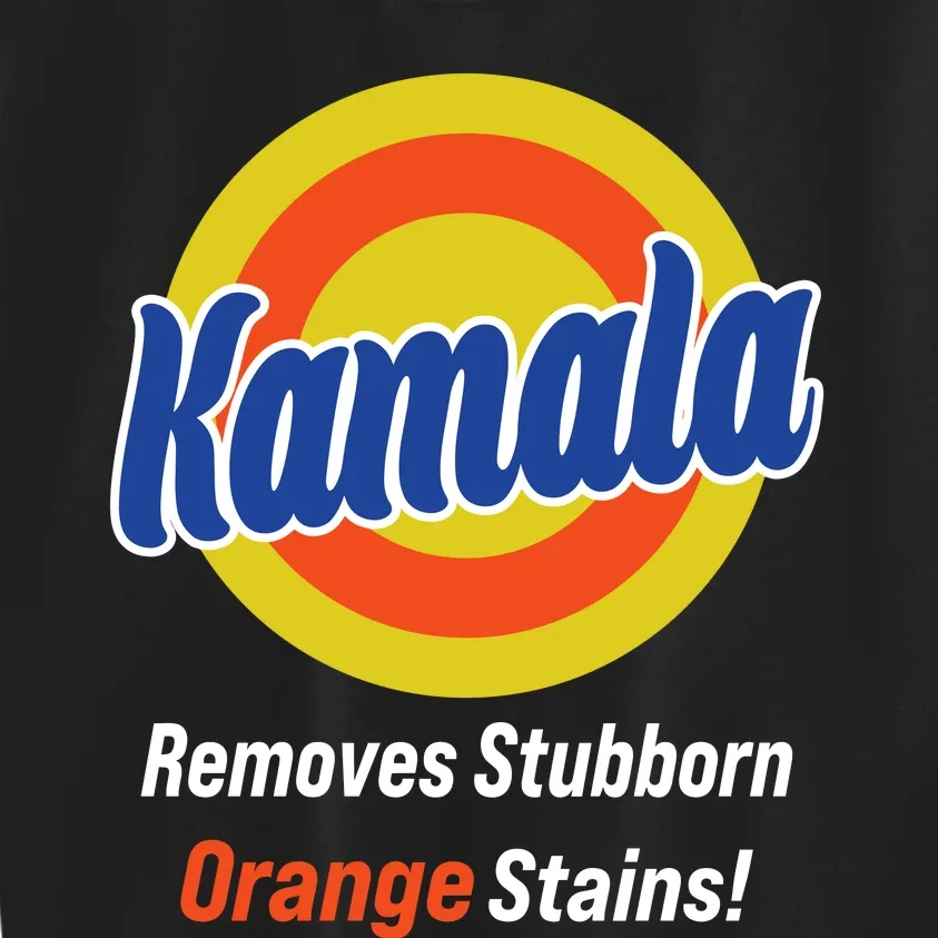 Kamala Removes Stubborn Orange Stains Kids Sweatshirt