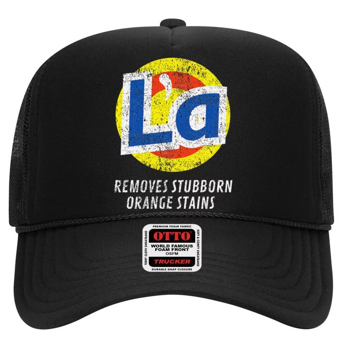 Kamala Removes Stubborn Orange Stains High Crown Mesh Trucker Hat