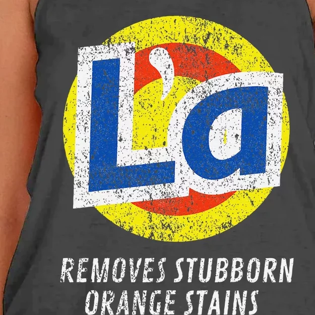 Kamala Removes Stubborn Orange Stains Women's Knotted Racerback Tank