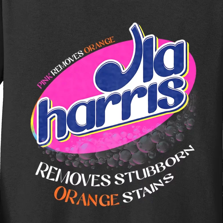 Kamala Removes Stubborn Orange Stains Kids Long Sleeve Shirt