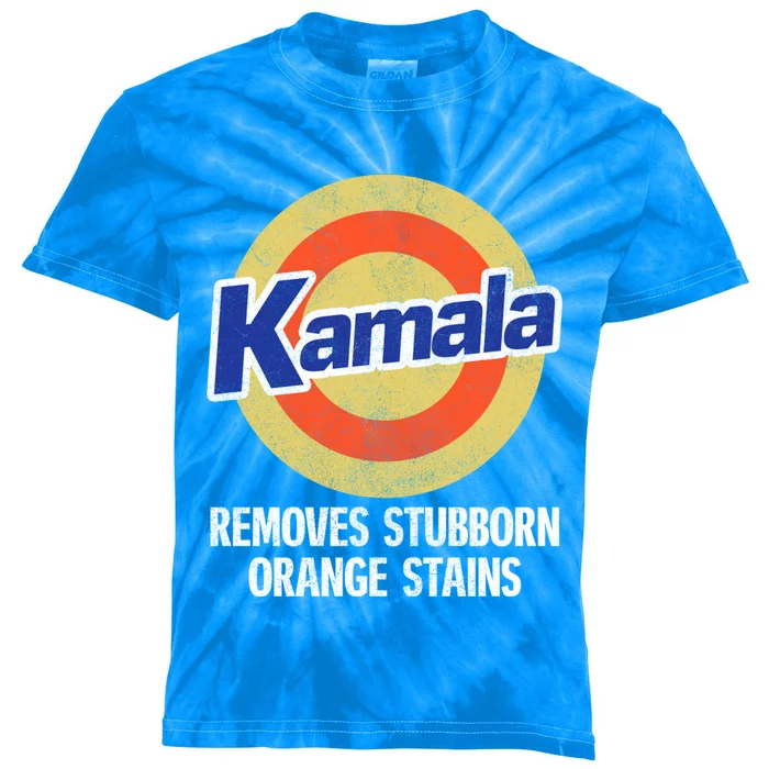 Kamala Removes Stubborn Orange Stains Born In 1977 Meaningful Gift Kids Tie-Dye T-Shirt