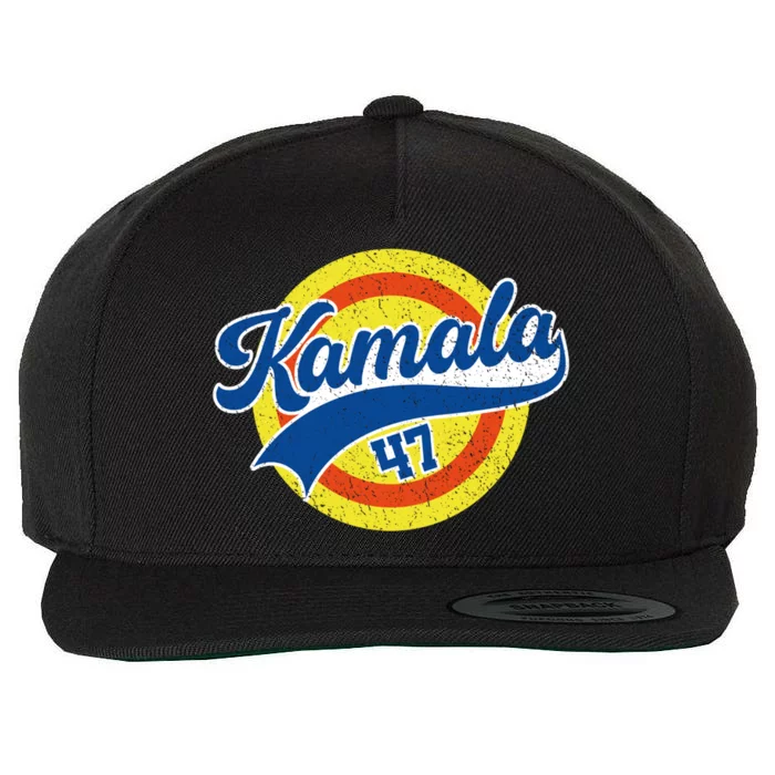 Kamala Removes Stubborn Orange Stains Kamala Harris 47 Retro Gift Wool Snapback Cap