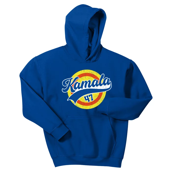 Kamala Removes Stubborn Orange Stains Kamala Harris 47 Retro Gift Kids Hoodie