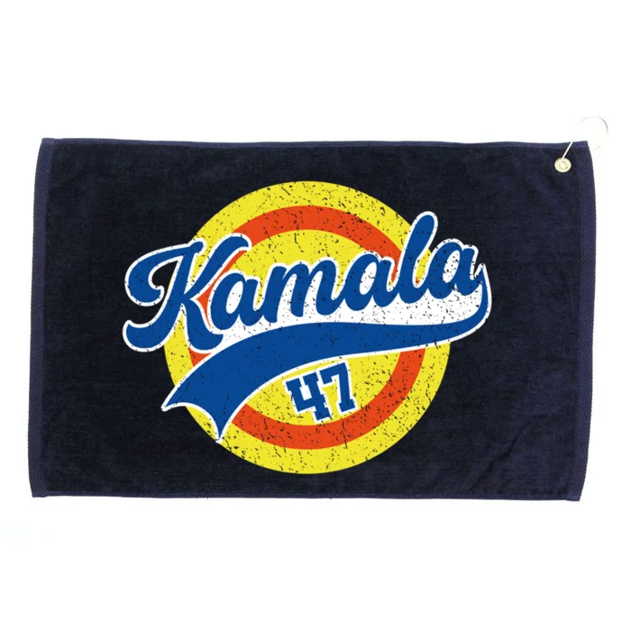 Kamala Removes Stubborn Orange Stains Kamala Harris 47 Retro Gift Grommeted Golf Towel