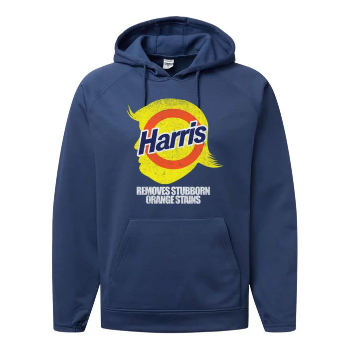 Kamala Removes Stubborn Orange Stains Kamala Harris 2024 Meaningful Gift Performance Fleece Hoodie