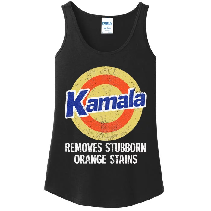 Kamala Removes Stubborn Orange Stains Kamala Harris 2024 Ladies Essential Tank