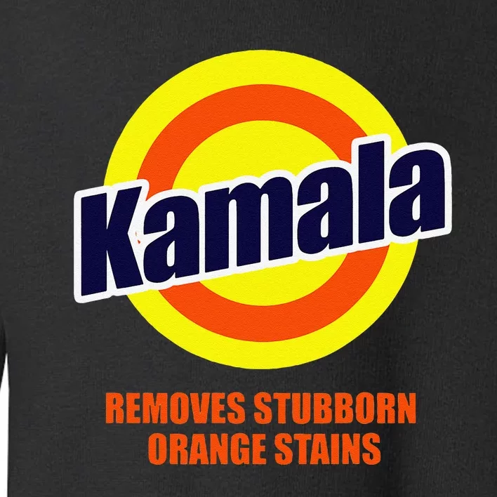 Kamala Removes Stubborn Orange Stains Funny Democrat Toddler Sweatshirt