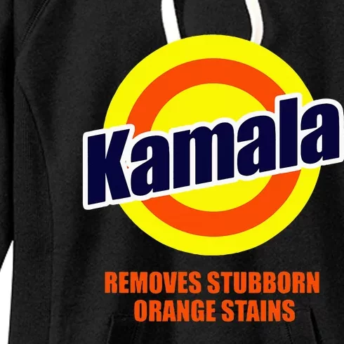 Kamala Removes Stubborn Orange Stains Funny Democrat Women's Fleece Hoodie