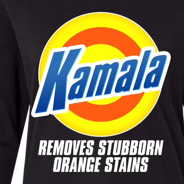 Kamala Removes Stubborn Orange Stains Vote Kamala Harris 2024 Womens Cotton Relaxed Long Sleeve T-Shirt