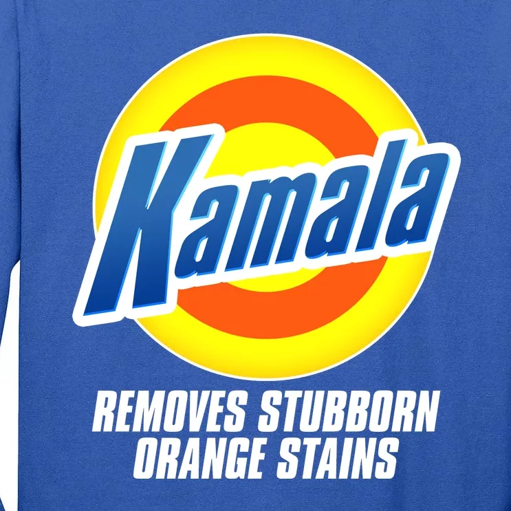 Kamala Removes Stubborn Orange Stains Vote Kamala Harris 2024 Tall Long Sleeve T-Shirt