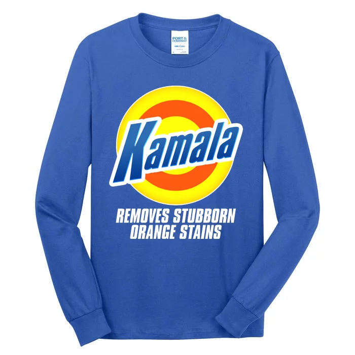 Kamala Removes Stubborn Orange Stains Vote Kamala Harris 2024 Tall Long Sleeve T-Shirt