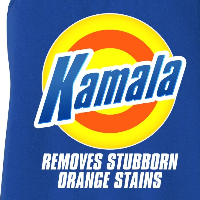 Kamala Removes Stubborn Orange Stains Vote Kamala Harris 2024 Women's Racerback Tank