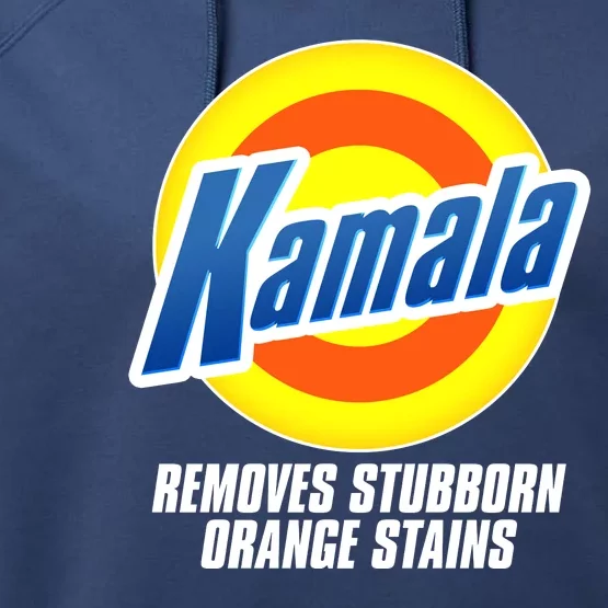 Kamala Removes Stubborn Orange Stains Vote Kamala Harris 2024 Performance Fleece Hoodie