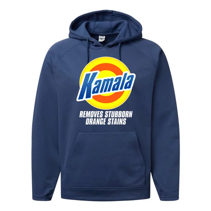 Kamala Removes Stubborn Orange Stains Vote Kamala Harris 2024 Performance Fleece Hoodie