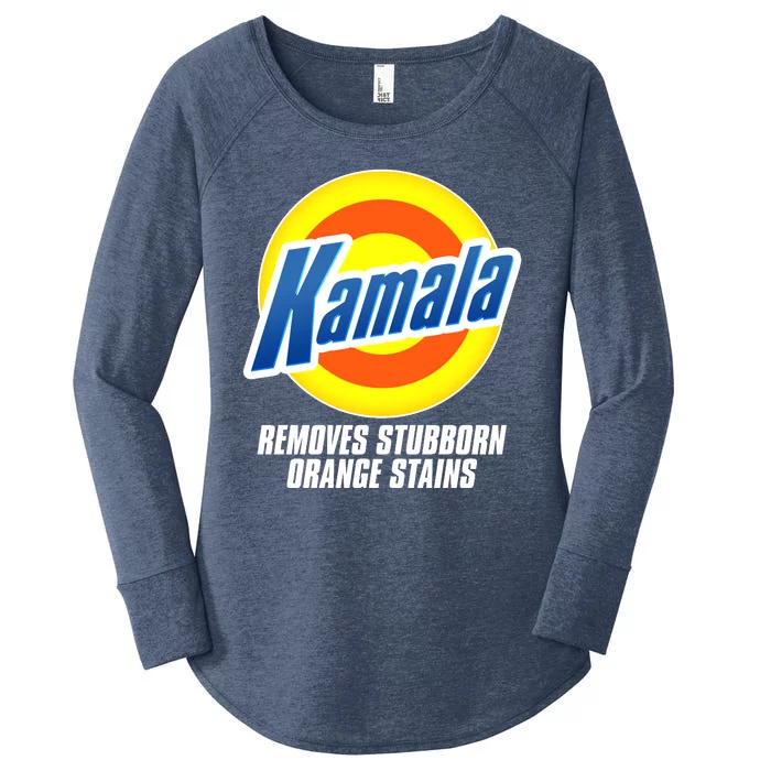 Kamala Removes Stubborn Orange Stains Vote Kamala Harris 2024 Women's Perfect Tri Tunic Long Sleeve Shirt