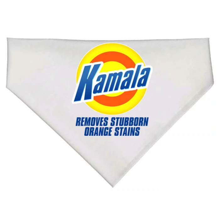 Kamala Removes Stubborn Orange Stains Vote Kamala Harris 2024 USA-Made Doggie Bandana