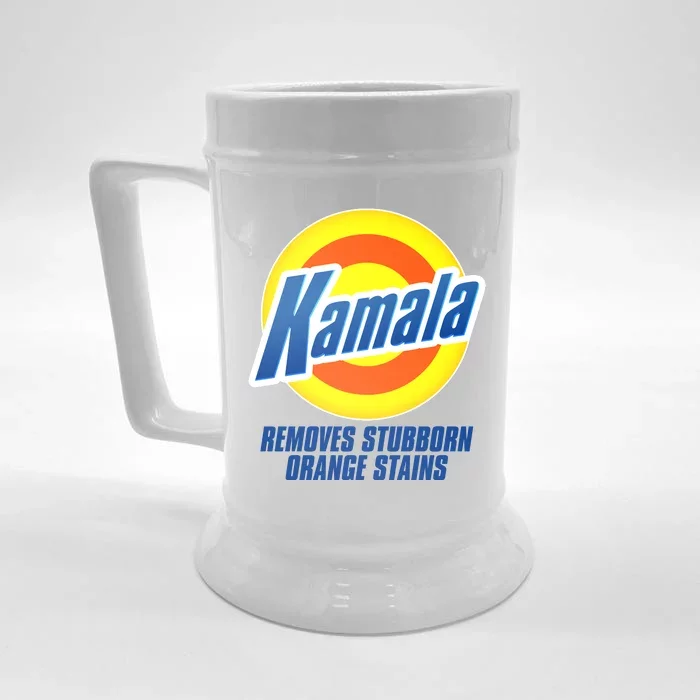 Kamala Removes Stubborn Orange Stains Vote Kamala Harris 2024 Front & Back Beer Stein