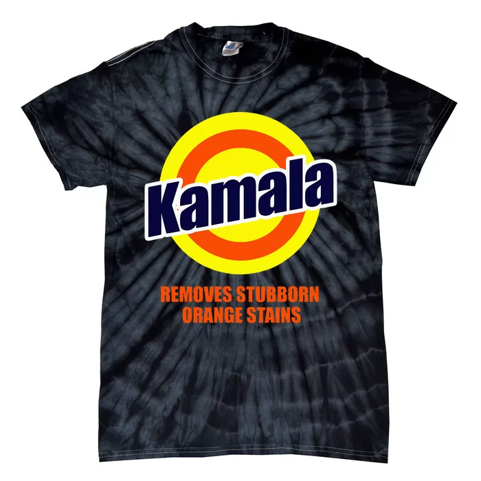 Kamala Removes Stubborn Orange Stains Funny Democrat Tie-Dye T-Shirt