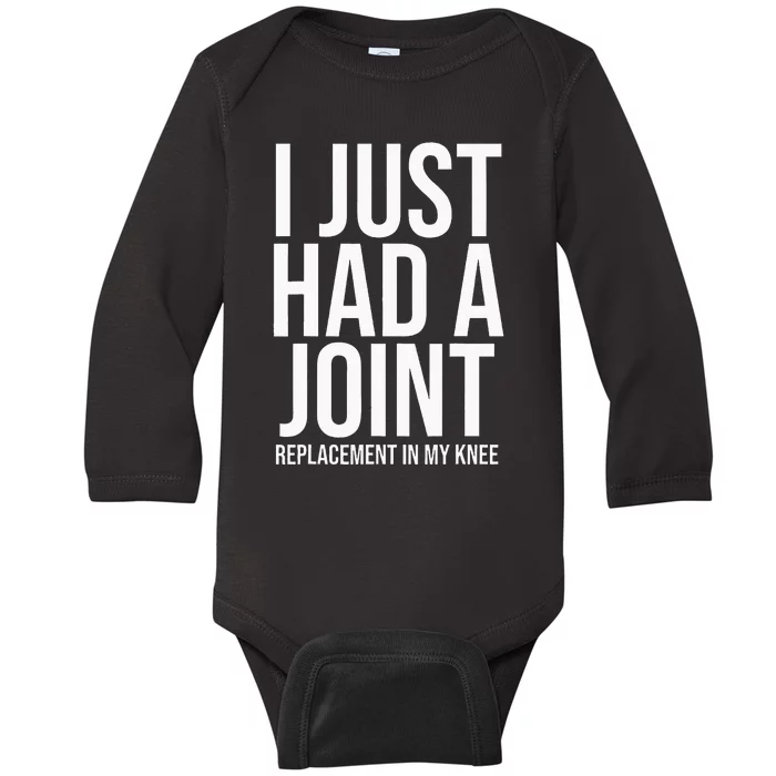 Knee Replacement Surgery Arthroplasty Artificial Joint TKR Baby Long Sleeve Bodysuit