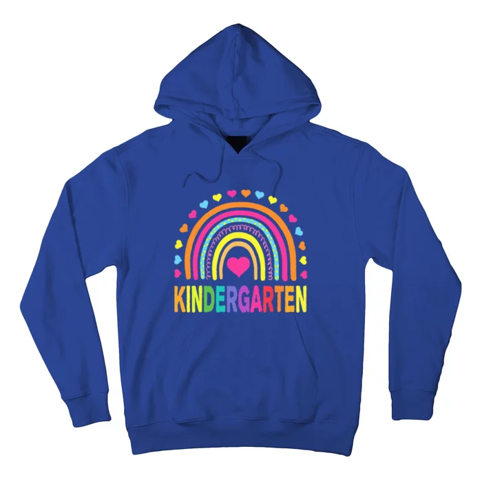 Kindergarten Rainbow Teacher Team Kinder Squad Hoodie