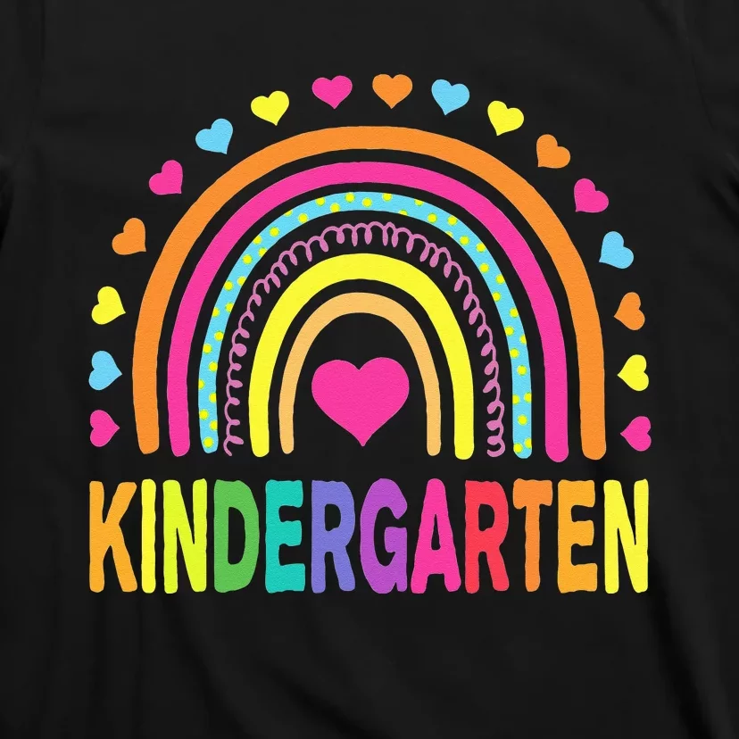 Kindergarten Rainbow Teacher Team Kinder Squad T-Shirt