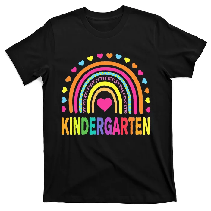 Kindergarten Rainbow Teacher Team Kinder Squad T-Shirt