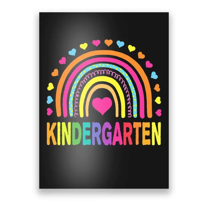 Kindergarten Rainbow Teacher Team Kinder Squad Poster