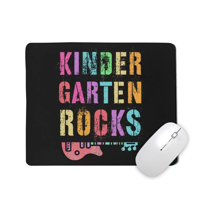 KINDERGARTEN ROCKS Teacher Crew Rock Star Kinder Team Mousepad