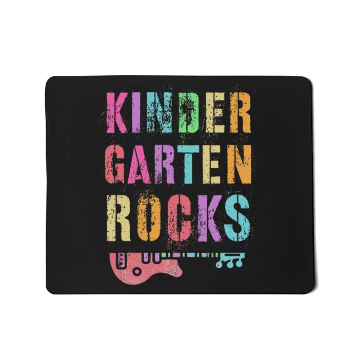 KINDERGARTEN ROCKS Teacher Crew Rock Star Kinder Team Mousepad