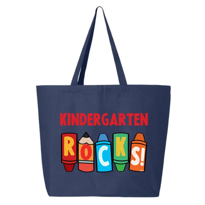 Kindergarten Rocks Teacher Back To School Gift Kindergarten Cool Gift 25L Jumbo Tote