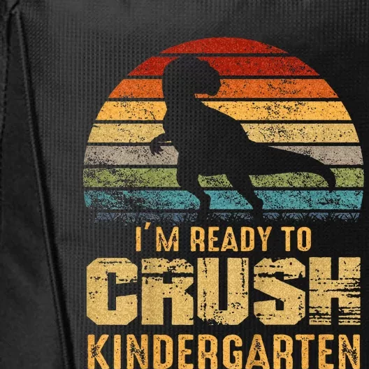 Kids Ready To Crush Kindergarten T Rex Dinosaur City Backpack