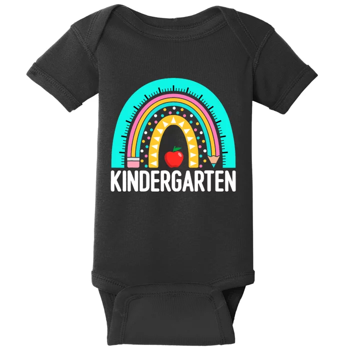 Kindergarten Rainbow Teacher Team Kindergarten Crew Girl Boy Baby Bodysuit