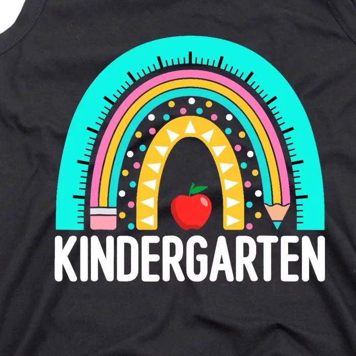 Kindergarten Rainbow Teacher Team Kindergarten Crew Girl Boy Tank Top