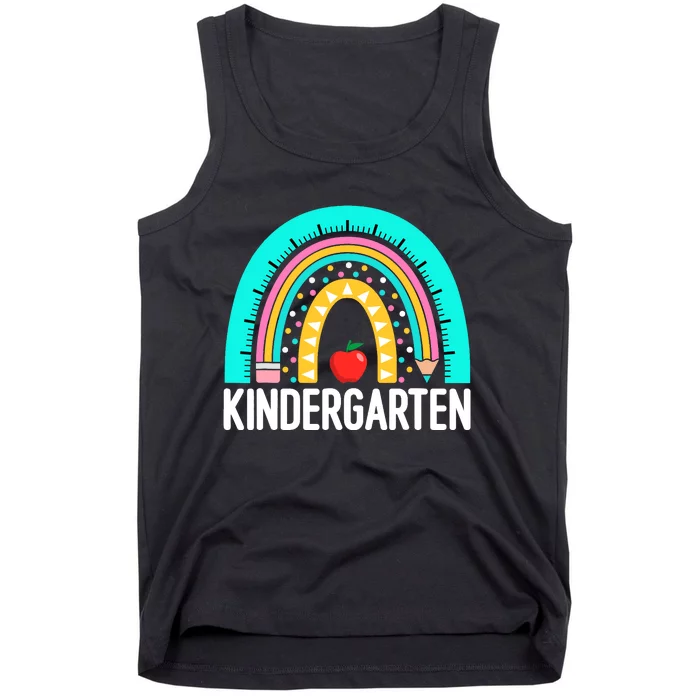 Kindergarten Rainbow Teacher Team Kindergarten Crew Girl Boy Tank Top