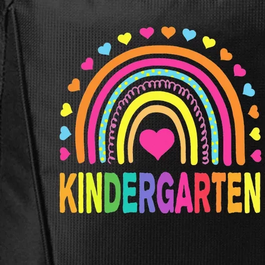 Kindergarten Rainbow Teacher Team Kinder Squad City Backpack