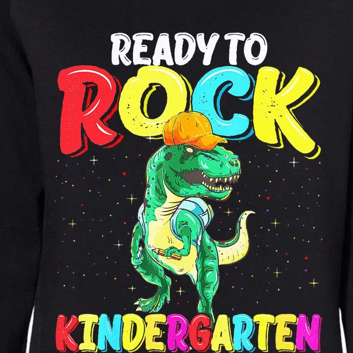 Kindergarten Ready To Rock Dinosaur Back To School Outfit Womens California Wash Sweatshirt