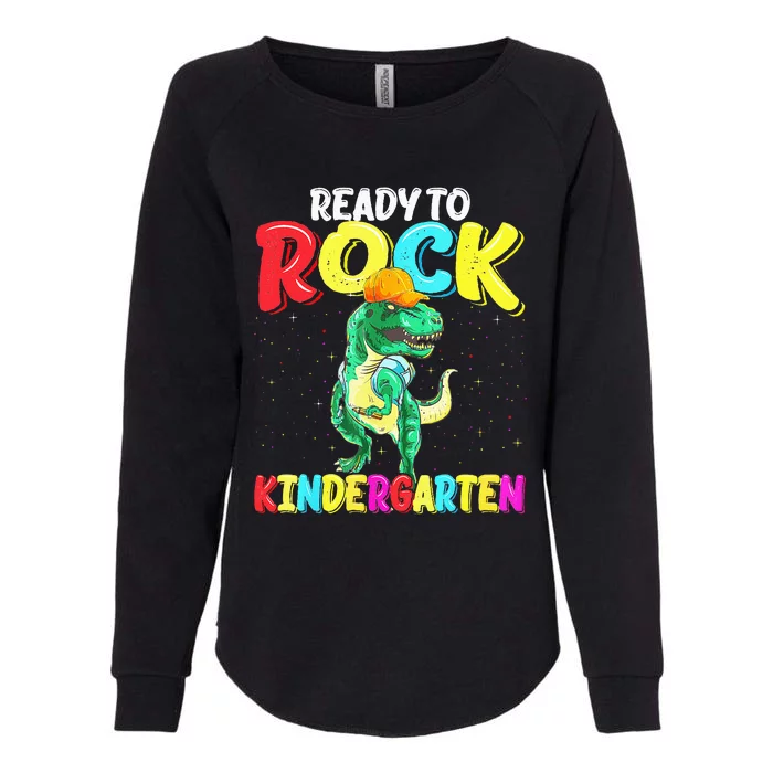 Kindergarten Ready To Rock Dinosaur Back To School Outfit Womens California Wash Sweatshirt