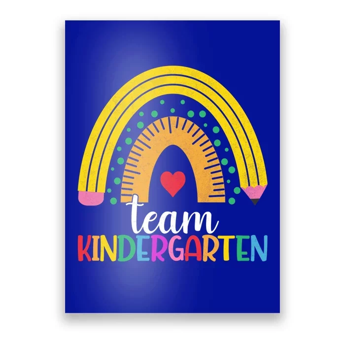 Kindergarten Rainbow Team Kindergarten Teacher Great Gift Poster