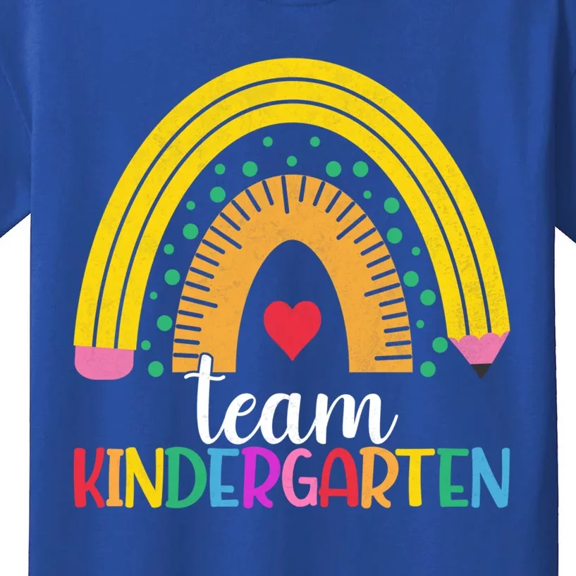 Kindergarten Rainbow Team Kindergarten Teacher Great Gift Kids T-Shirt