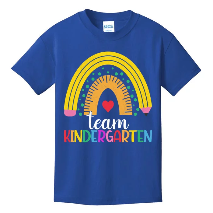 Kindergarten Rainbow Team Kindergarten Teacher Great Gift Kids T-Shirt